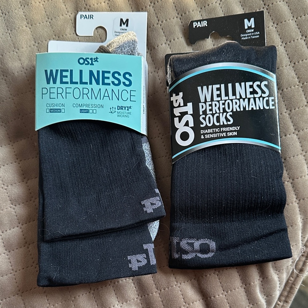 Black Wellness Performance Athletic Socks